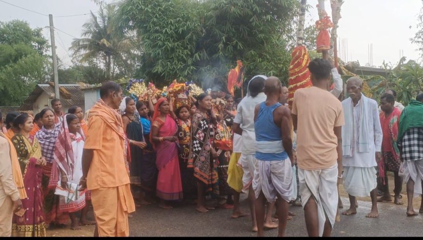 ମେଦନା, ଠାକୁରାଣୀଙ୍କ କଳସ ଯାତ୍ରା ଉଦଯାପିତ ।