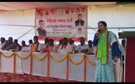 କଂଗ୍ରେସ ପକ୍ଷ ରୁ ନର୍ଲା ରେ ସମ୍ଭିଧାନ ବଞ୍ଚାଅ ଅଭିଯାନ