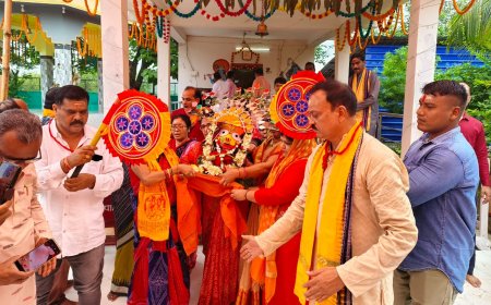 ସି ଆର୍ ପି ଏଫ୍ ୬୪ ବାଟାଲିୟନ ପକ୍ଷରୁ ନିଆରା ଢଙ୍ଗରେ ରଥଯାତ୍ରା ଆୟୋଜିତ।