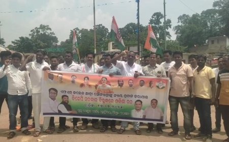 ତୁମୁଡ଼ିବନ୍ଧରେ କଂଗ୍ରେସର ଶାନ୍ତିପୂର୍ଣ୍ଣ ବନ୍ଦ ।