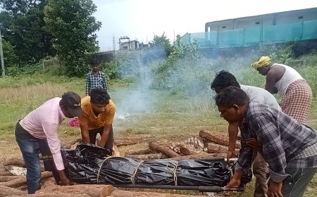 ଅସହାୟ ବ୍ୟକ୍ତି ଙ୍କ ଶବ ଦାହ କଲେ ସମାଜ ସେବି I