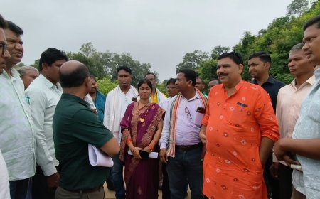 କ୍ଷୁଦ୍ର ଜଳସେଚନ ବିଭାଗ ର ବିଭିନ୍ନ ପ୍ରକଳ୍ପ ପରିଦର୍ଶନ କଲେ ଧର୍ମଗଡ଼ ବିଧାୟକ,ଚାଷି ଙ୍କ ଅଭିଯୋଗ ଶୁଣିଲେ, ବିଭାଗୀୟ ଅଧିକାରୀ ଙ୍କୁ ସମାଧାନ ନିର୍ଦେଶ କଲେ।