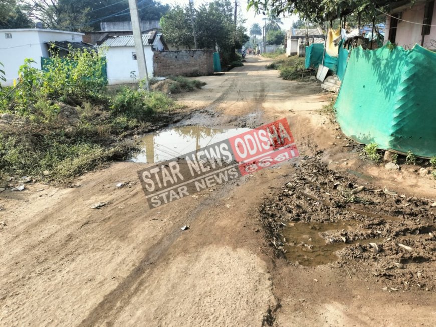 ଜୟନ୍ତୀ ନଗର ରାସ୍ତା ମରାମତି କରିବାକୁ ବସ୍ତି ବାସୀଙ୍କ ଦାବି।