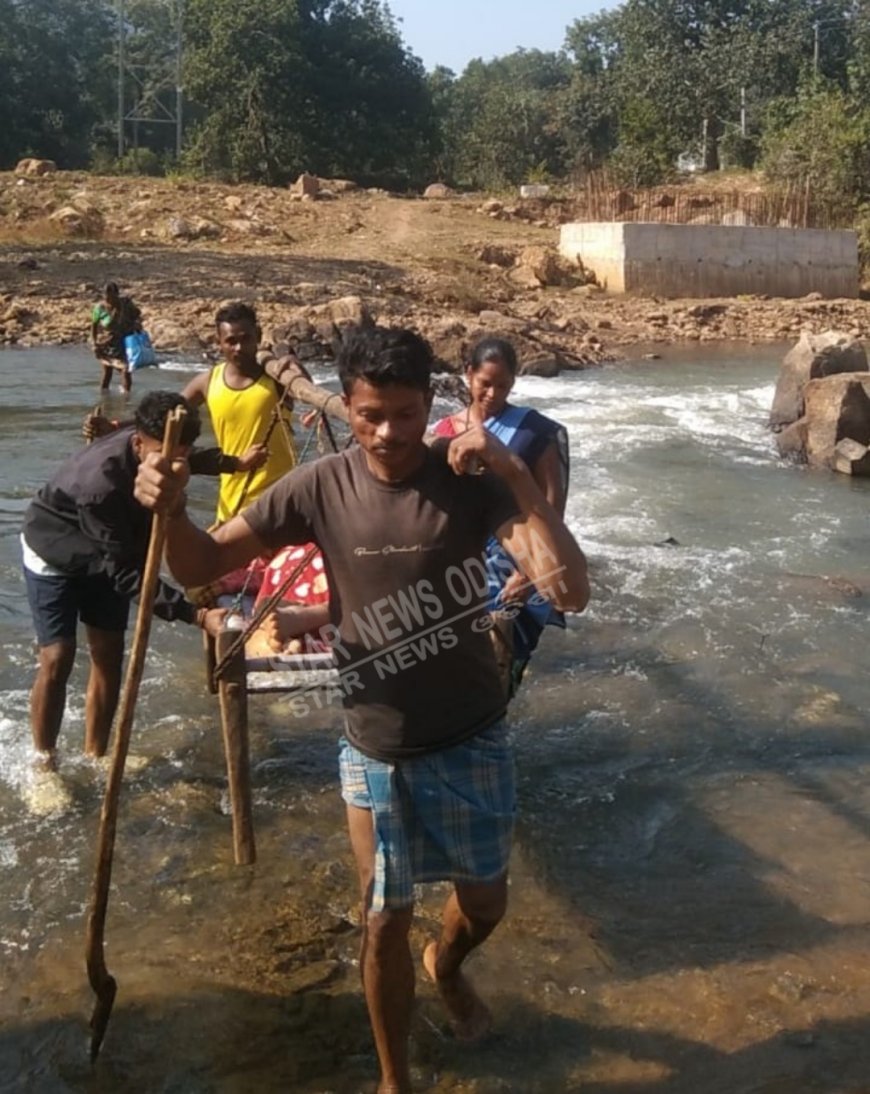 ପୁଣି ଖଟିଆରେ ବୁହାହେଲେ ଗର୍ଭବତୀ ।