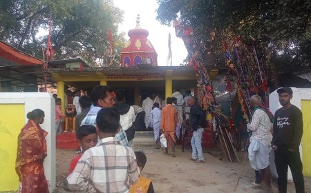 ମେଦନା ଗ୍ରାମର ଗ୍ରାମ୍ୟଦେବୀ ମାଁ କାଳୀ କଙ୍କାଲୁଣୀଙ୍କ ବାର୍ଷିକ ଦଶହରା ପାଳିତ ।