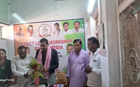 ଜିଲ୍ଲା କଂଗ୍ରେସ ପକ୍ଷରୁ ଜିଲ୍ଲାସ୍ତରୀୟ ସାମାଜିକ ଗଣମାଧ୍ୟମ କର୍ମଶାଳା ଅନୁଷ୍ଠିତ