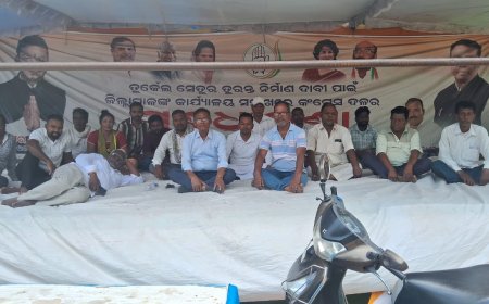 ତୁରକେଲ ପୋଲ ନିର୍ମାଣ ଦାବିରେ କଂଗ୍ରେସର ଗଣଧାରଣା ୬୩ତମ ଦିନରେ, ଟେଣ୍ଡର ଆରମ୍ଭ ନହେଲେ ଆନ୍ଦୋଳନ ଜାରି