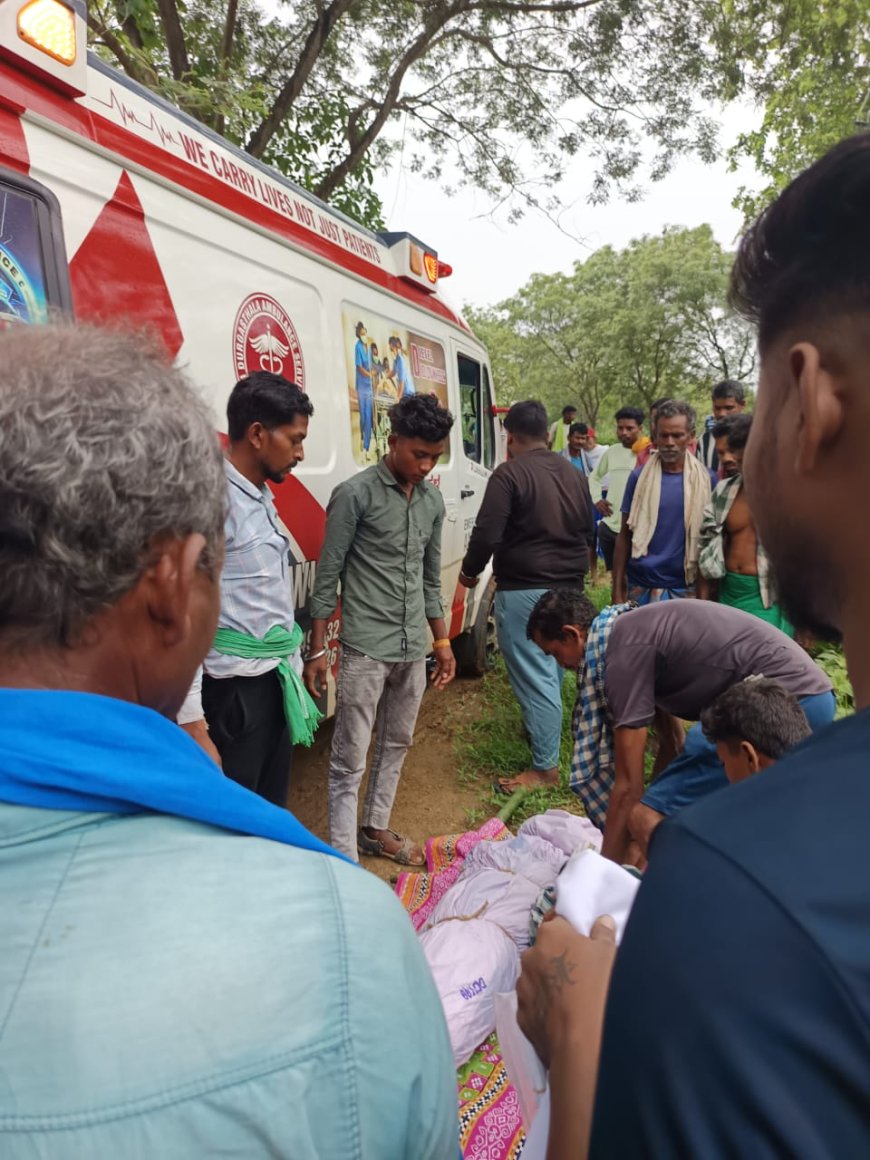 ଗାଁ କୁ ପହଞ୍ଚିଲା ଦାଦନ ଶ୍ରମିକ ତୁଳସୀଙ୍କ ମୃତ ଦେହ