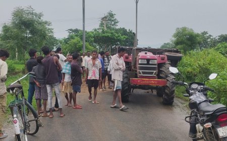 ମୀନଗୁର ନିକଟରେ ବାଲି ବୋଝେଇ ଟ୍ରାକ୍ଟର ଧକ୍କାରେ ବାଇକ ଚାଳକଙ୍କ ମୃତ୍ୟୁ