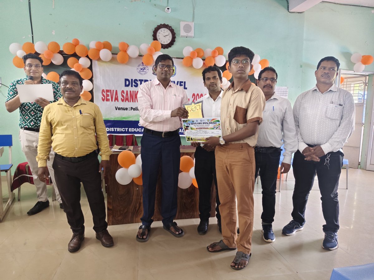 ସେବା ସଂକଳ୍ପ ଅଭିଯାନରେ ଜିଲ୍ଲାସ୍ତରୀୟ ପ୍ରତିଯୋଗିତା ବିତର୍କ ଓ ଚିତ୍ରାଙ୍କନରେ ୬ ଛାତ୍ରଛାତ୍ରୀ ରାଜ୍ୟସ୍ତରକୁ ମନୋନୀତ  