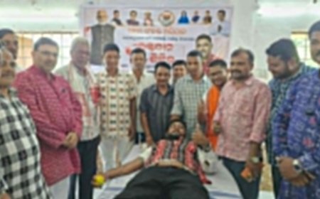 ବିଜେପି ପକ୍ଷରୁ ସେବା ସଂକଳ୍ପ ଅଭିଯାନ ରେ ସ୍ବେଚ୍ଛାକୃତ ରକ୍ତଦାନ ଶିବିର ୭୩ ୟୁନିଟ ସଂଗୃହିତ।